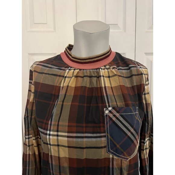 Land of Distraction Multicolor Flannel Pattern Print Shirt Size 2 - Picture 2 of 6